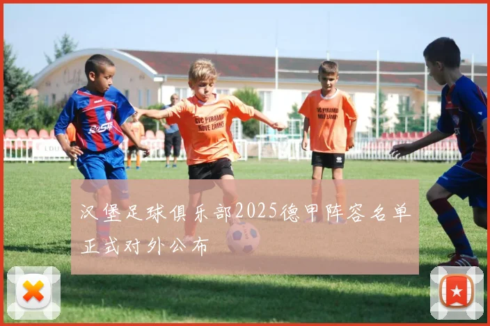 汉堡足球俱乐部2025德甲阵容名单正式对外公布